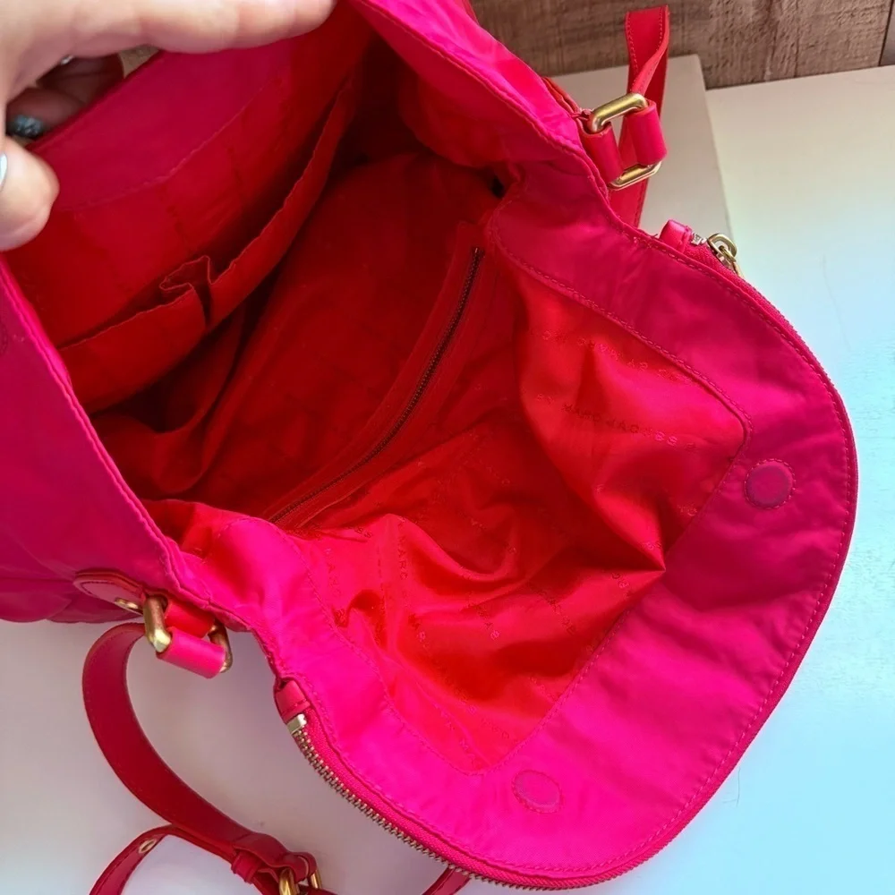 Marc By Marc Jacobs Large Pink Nylon Crossbody Bag